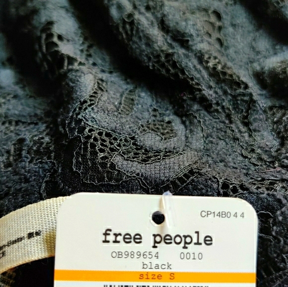 Free People Reese Lace Bralette in Black Small - Picture 4 of 4
